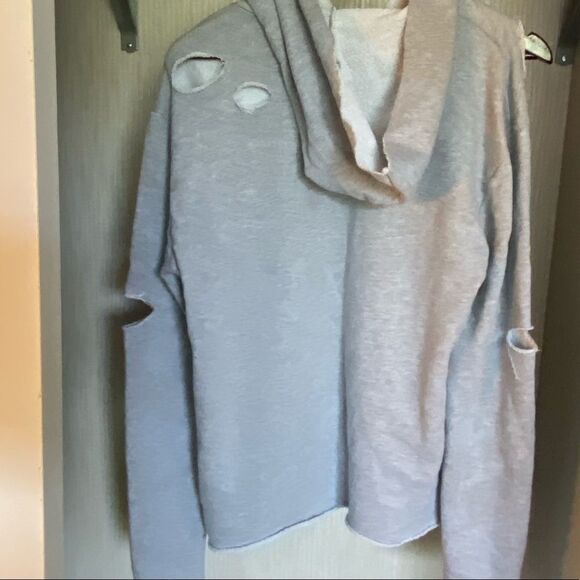 ELUX Los Angeles Destroyed Hoody Sweatshirt - Picture 8 of 10